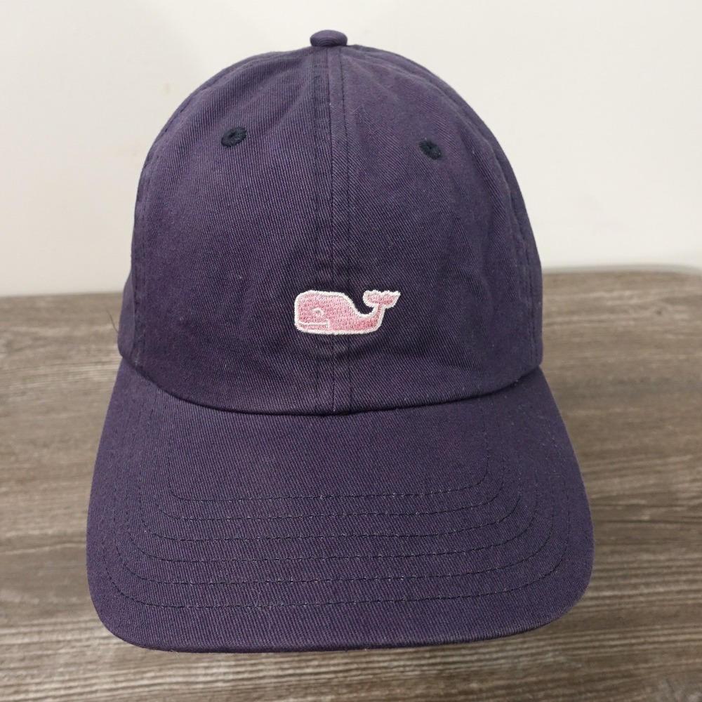 Vineyard Vines Baseball Hat OSFM Navy Blue Excellent Whale Logo Dad Cap